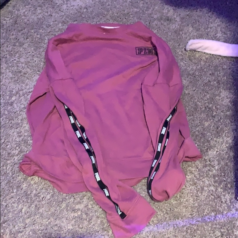mauve victoria secret pink pull over